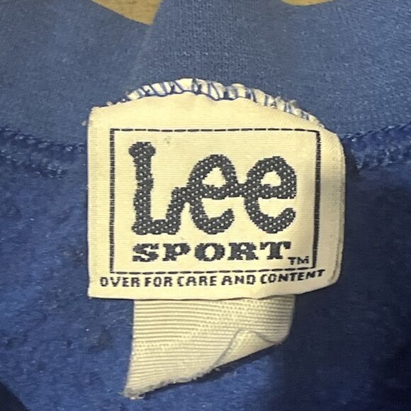 Vintage NFL Seattle Seahawks Sweatshirt blue embroidered Lee - Picture 3 of 9